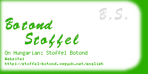 botond stoffel business card